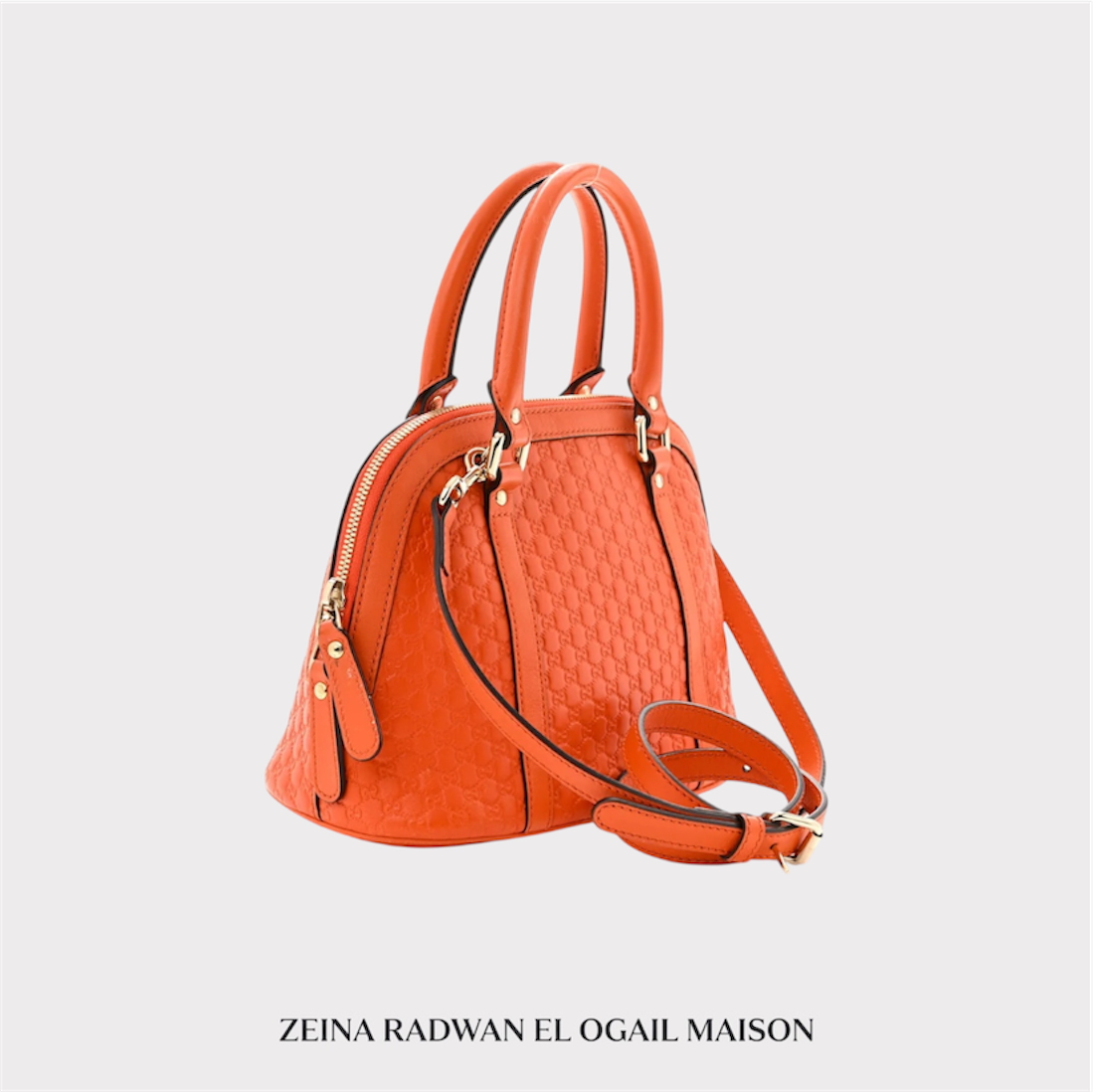 Gucci Microguccissima Mini Dome Bag – Sun Orange