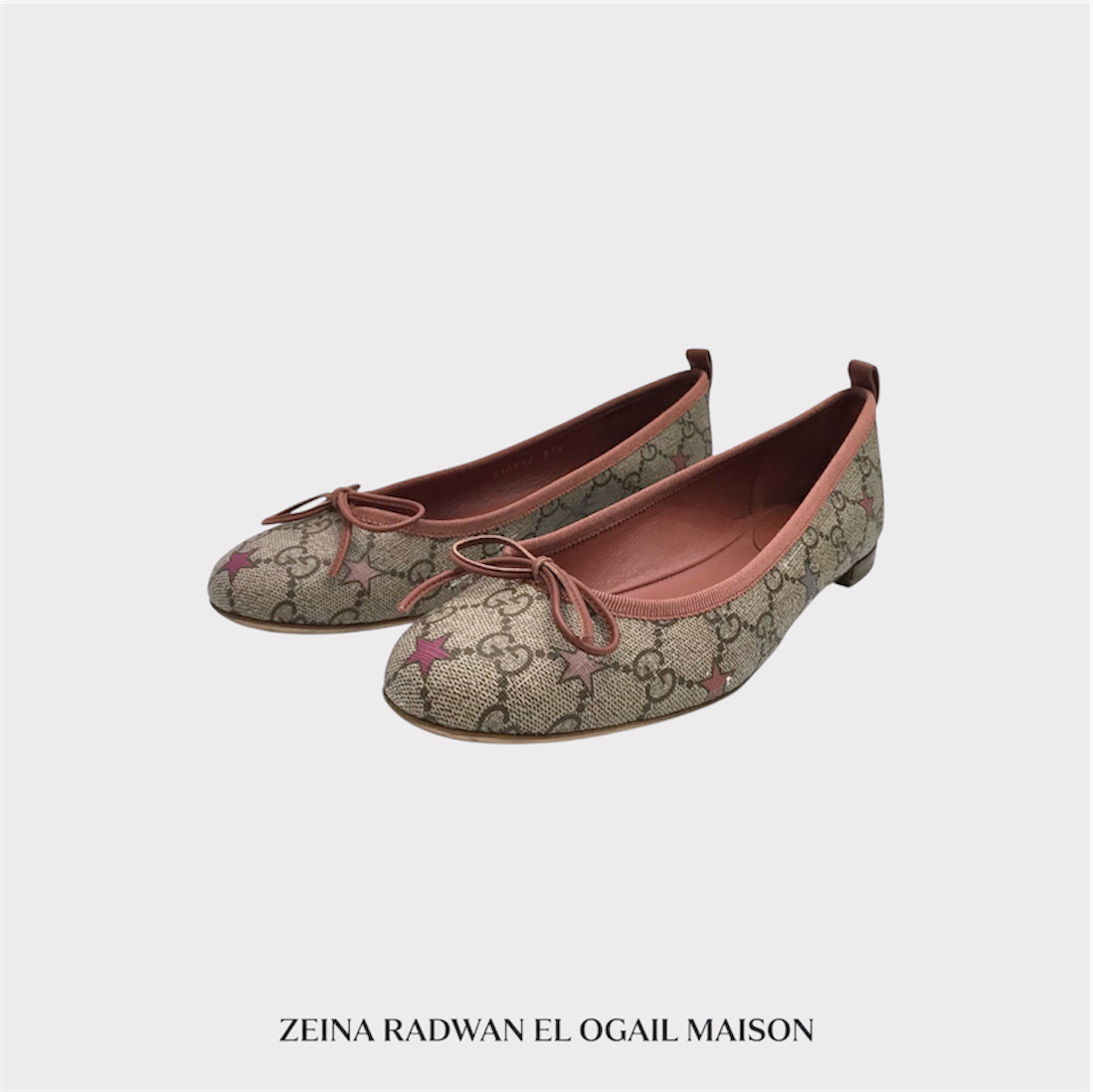 Gucci GG Supreme Star Flats – Brown | Size 40