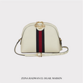 Gucci Ophidia Small Dome Crossbody Bag – White Leather