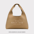 Marc Jacobs The Sack Logo Detailed Shoulder Bag - Beige