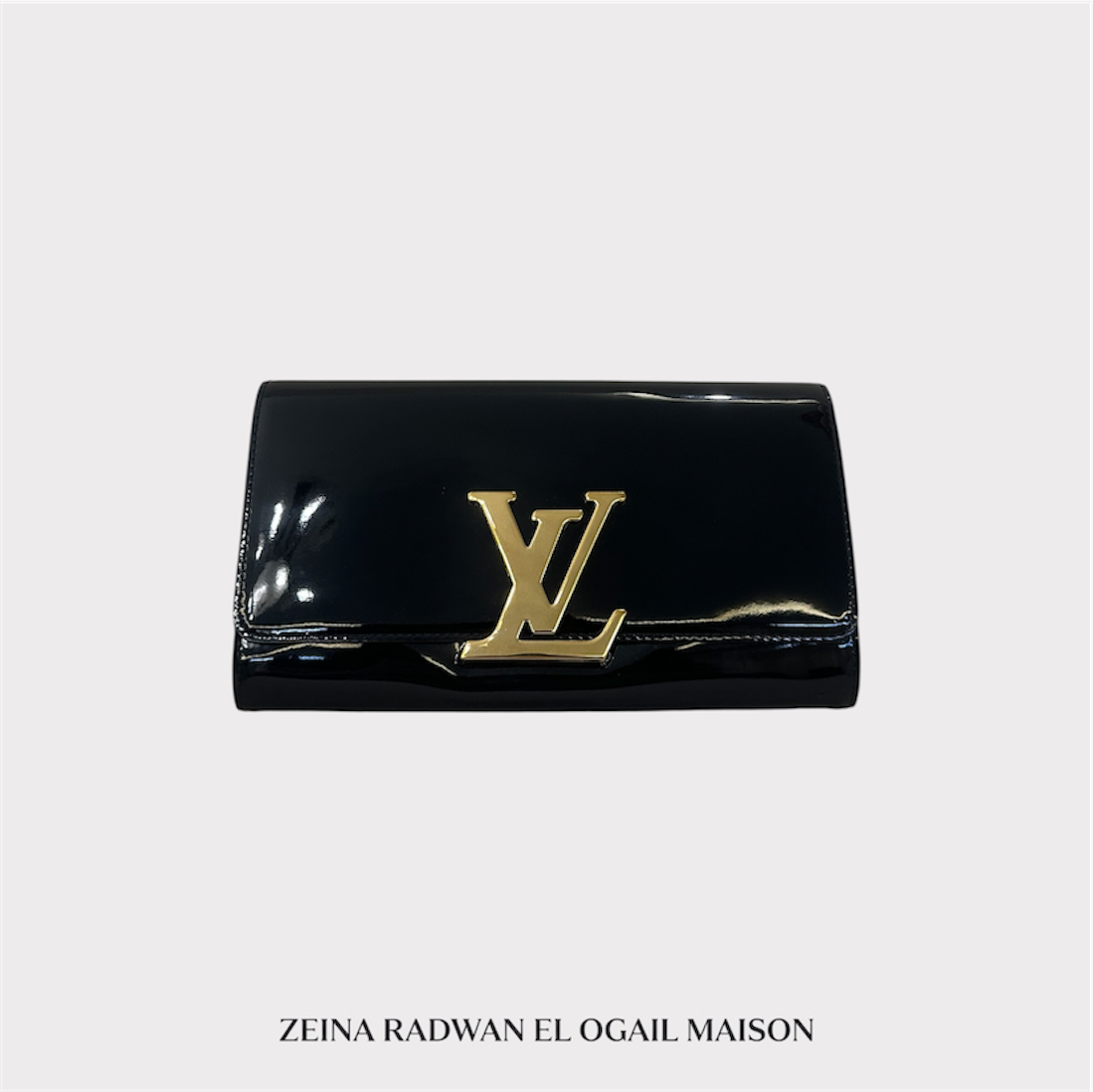 Louis Vuitton Vernis Clutch – Black