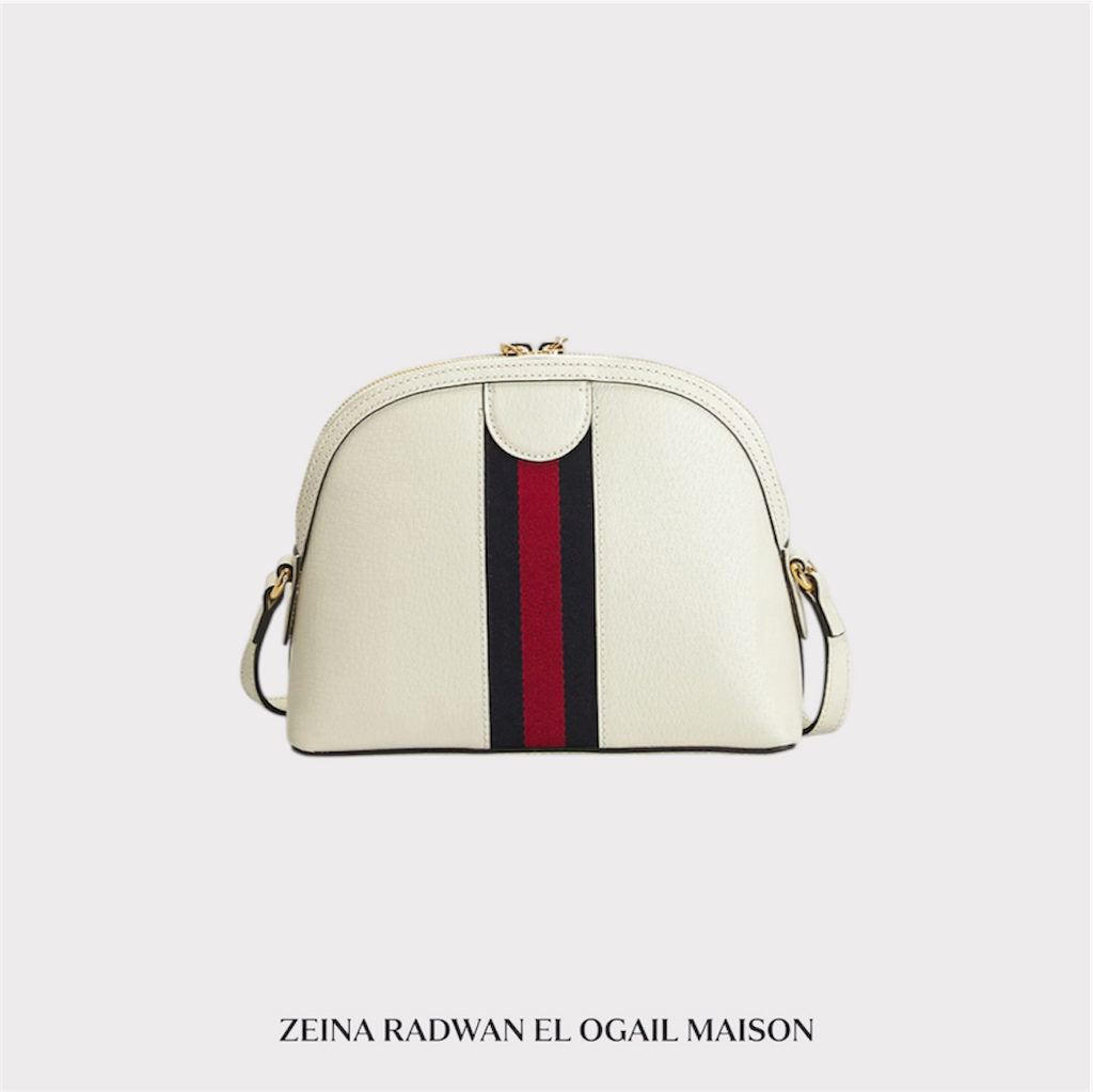 Gucci Ophidia Small Dome Crossbody Bag – White Leather