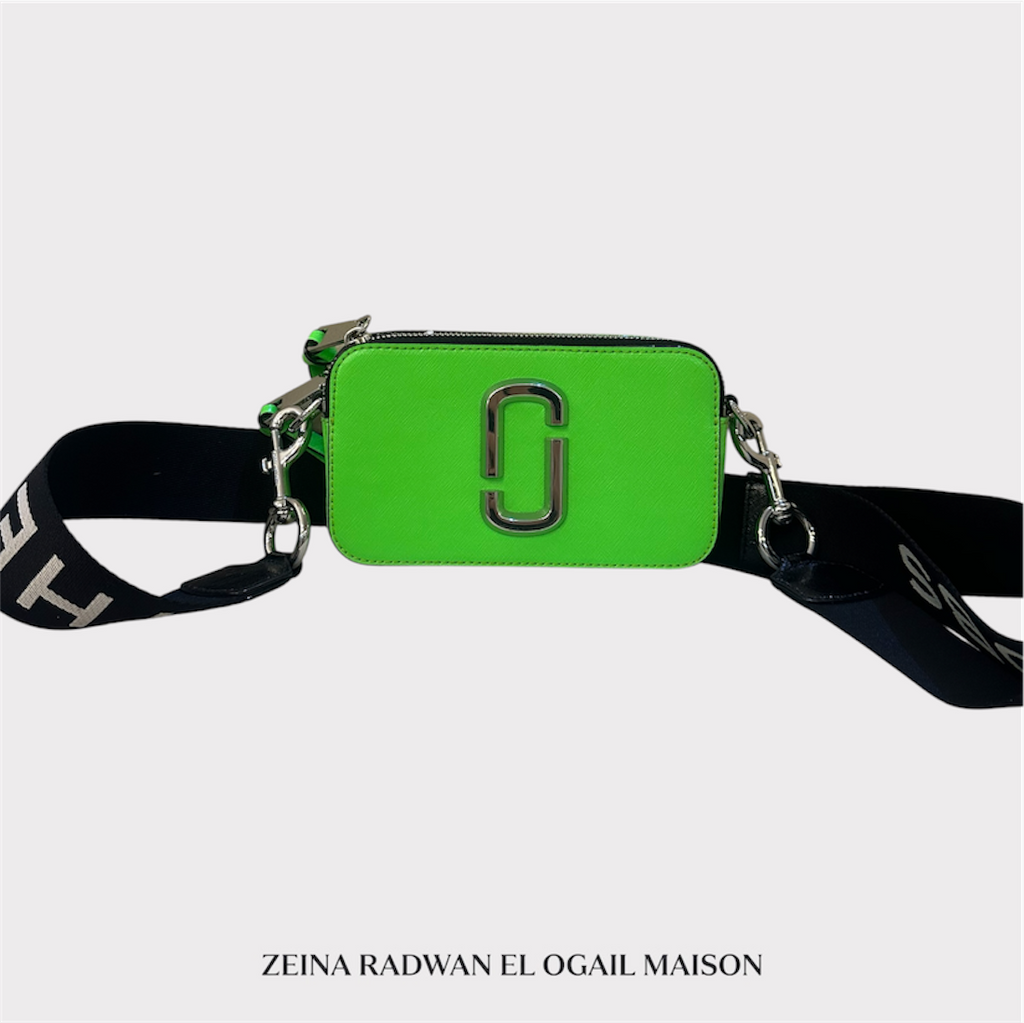 Marc Jacobs Saffiano Small Snapshot Camera Bag – Bright Green