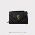 Saint Laurent Matelassé Envelope Medium Shoulder Bag