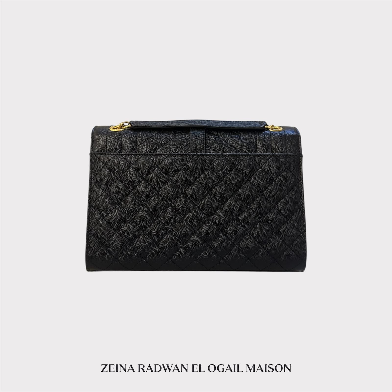 Saint Laurent Matelassé Envelope Medium Shoulder Bag