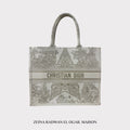 Dior Book Tote Bag – Grey