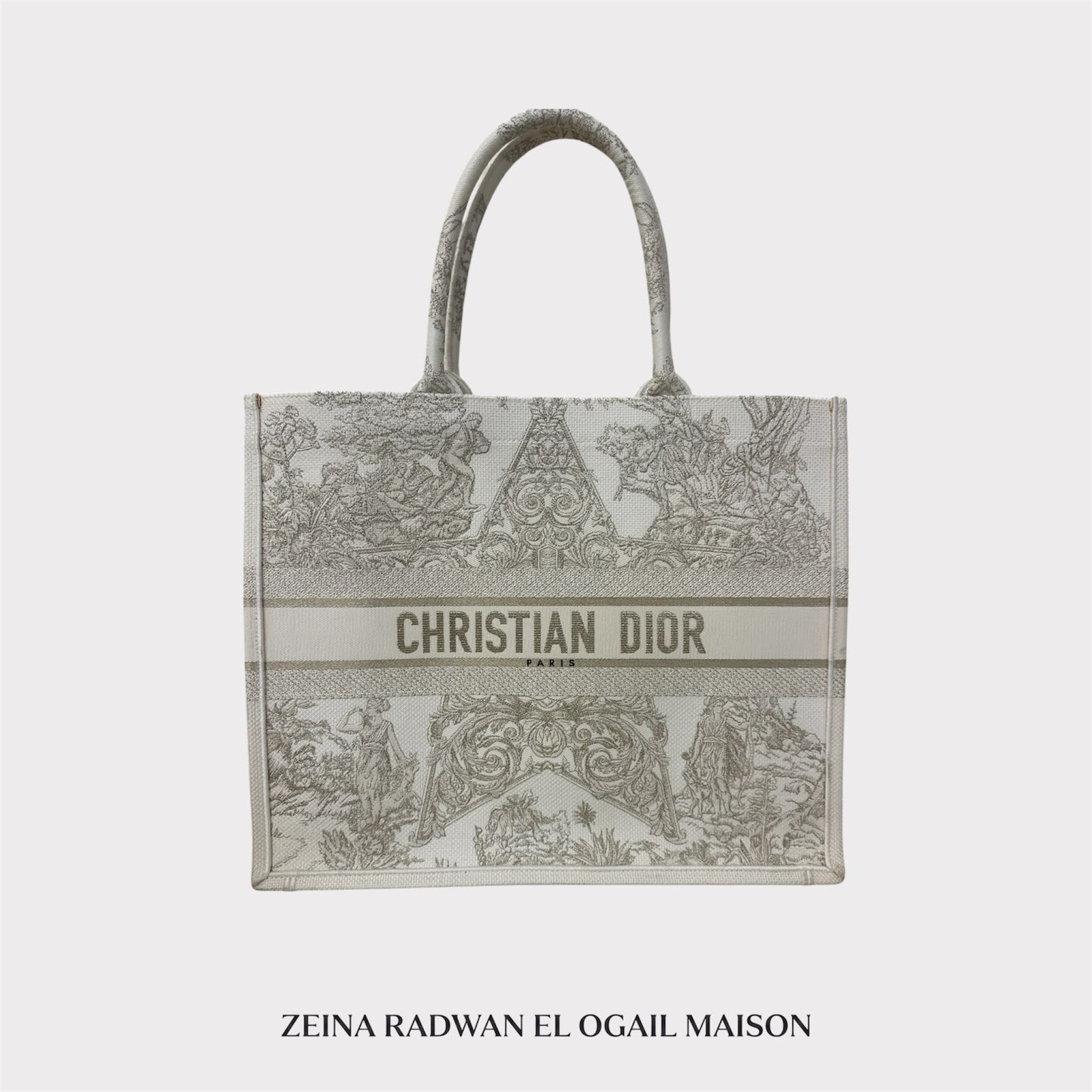 Dior Book Tote Bag – Grey